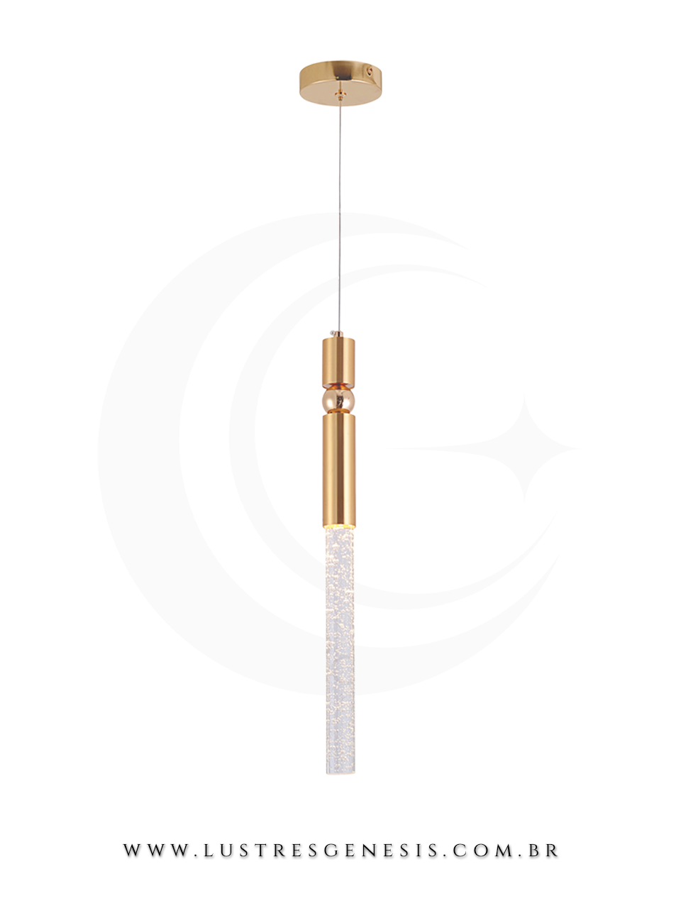 Luminaria Pendente LED Metal E Silicone 22cm 20W Bivolt 3000K 6000K, Cabeceira de Cama, Lavabo, Balcao de cozinha